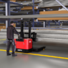 Manitou ES 720 4W – gerbeur électrique – en situation d'utilisation