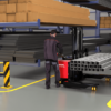 Manitou ES 720 4W – gerbeur électrique – en situation d'utilisation n°2