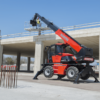 Manitou MRT 1845 75 – chariot télescopique rotatif   – en situation d'utilisation