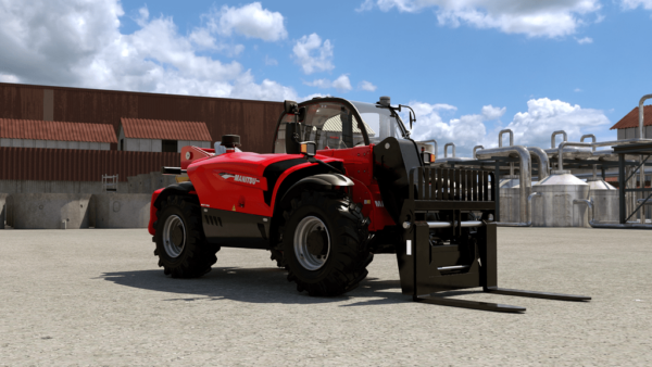 Manitou MHT 790 ST5 – chariot télescopique de chantier   – en situation d'utilisation