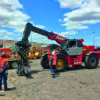Manitou MHT 11250 mining ST5 – chariot télescopique de chantier   – en situation d'utilisation n°2