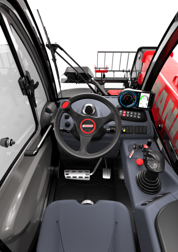 Manitou MT 625 e – chariot télescopique de chantier électrique – vue studio n°3