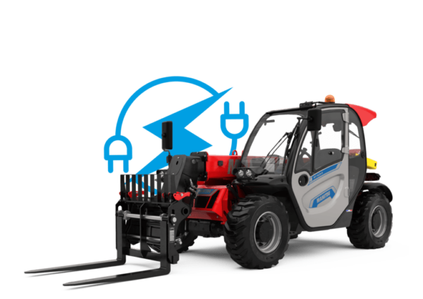 Manitou MT 625 e – chariot télescopique de chantier électrique – vue studio n°4