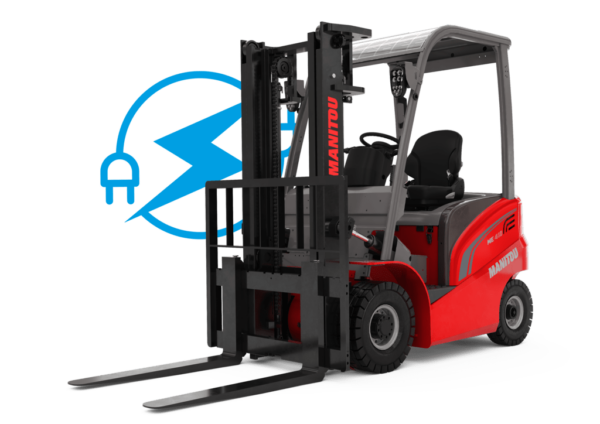 Manitou ME 418 – chariot élévateur électrique – vue studio n°3