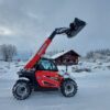 Manitou ULM 412 H – chariot télescopique   – en situation d'utilisation
