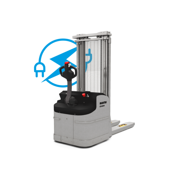 Manitou ES 614 LI 5P Inox – gerbeur électrique – vue studio